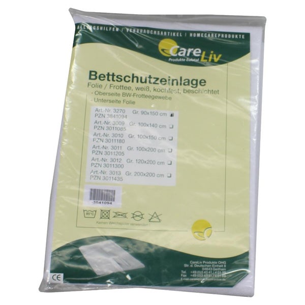 Bettschutzeinlage Folie Frottee 90x150 c 1 St