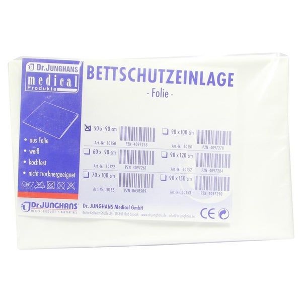 Bettschutzeinlage Folie 50x90 cm weiß 1 St