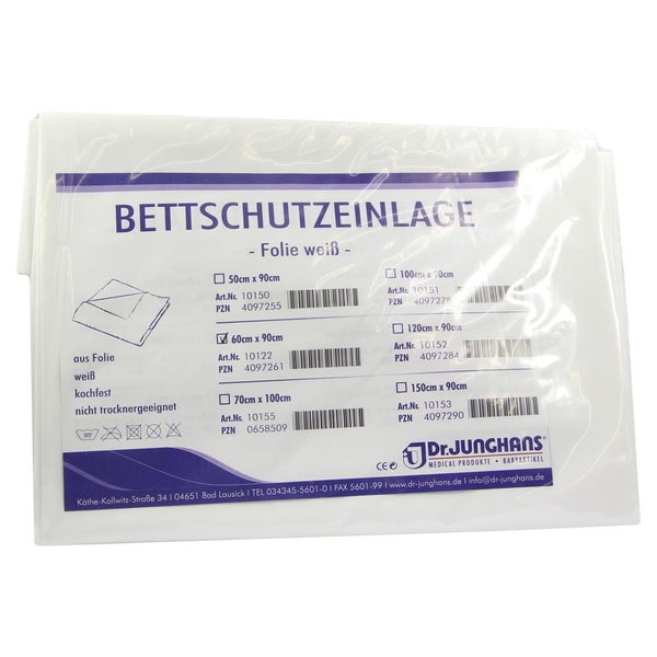 Bettschutzeinlage Folie 60x90 cm weiß 1 St