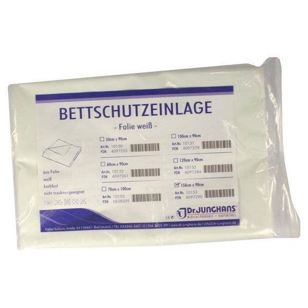 Bettschutzeinlage Folie 90x150 cm weiß 1 St