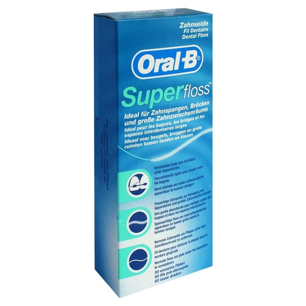 ORAL B Superfloss Zahnseidefäden 50 St