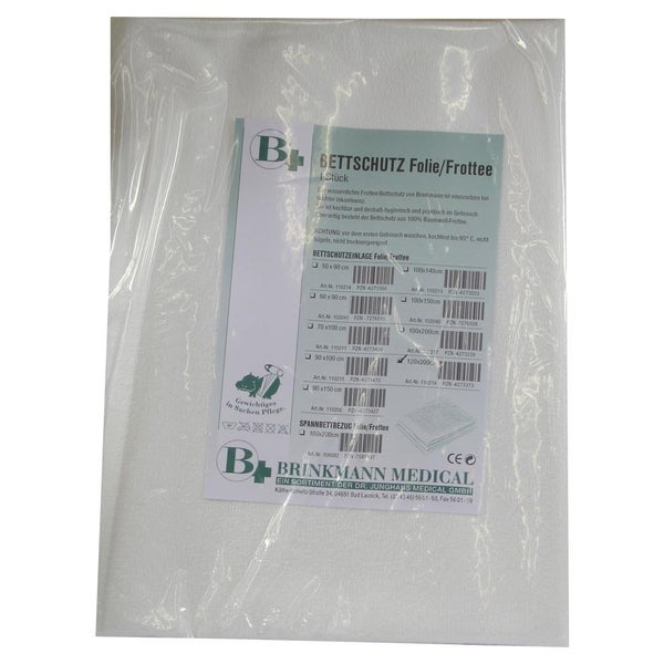Bettschutzeinlage Folie Frottee 120x200 1 St