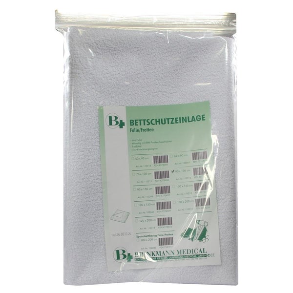 Bettschutzeinlage Folie Frottee 90x100 c 1 St