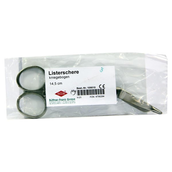 Listerschere 14,5 cm kniegebogen 1 St