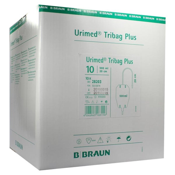 Urimed Tribag Plus Urin Beinbtl.500ml 20 10 St
