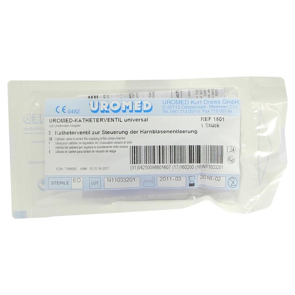 UROMED Katheterventil universal mit Adapter 1 St