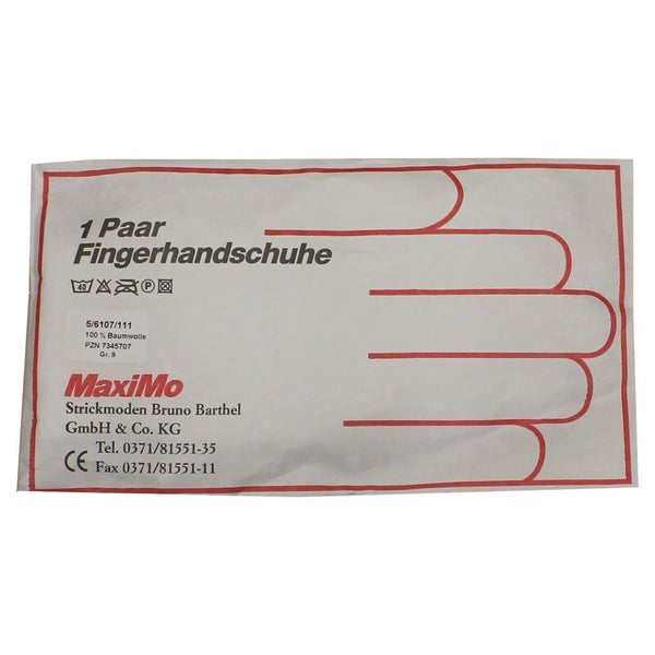 Handschuhe Strick Baumwolle Gr. 9 Herren 2 St