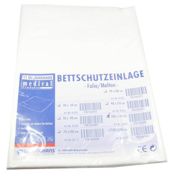 Bettschutzeinlage Folie Molton 100x150 c 1 St