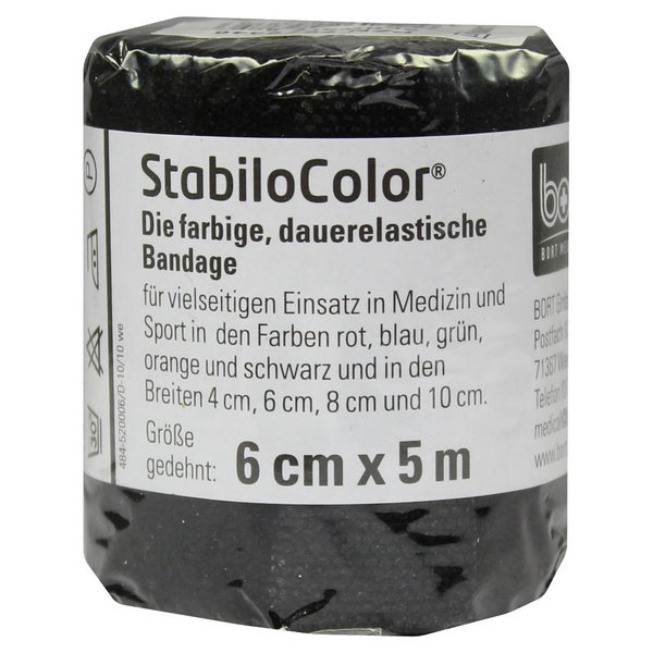 BORT Stabilocolor Binde 6 cm schwarz 1 St