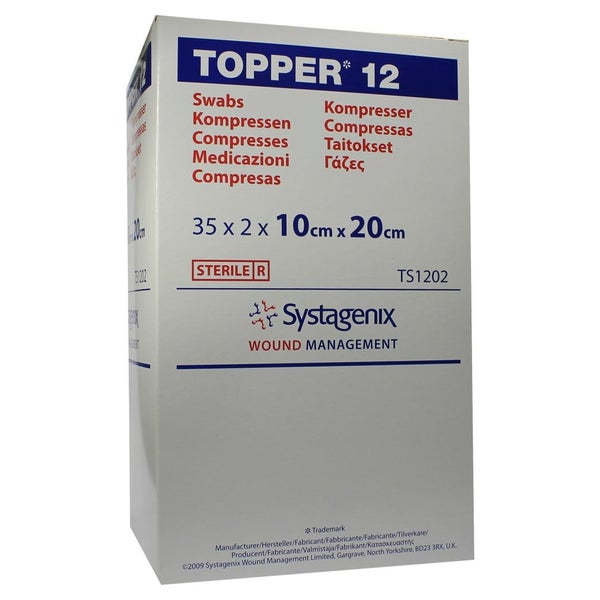 Topper 12 Kompr.10x20 cm steril 35X2 St