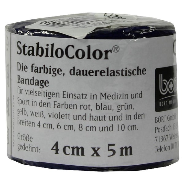 BORT Stabilocolor Binde 4 cm blau 1 St