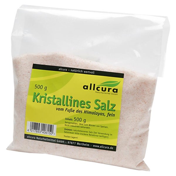 Kristallines Salz V.fuße d.Himalaya fein 500 g