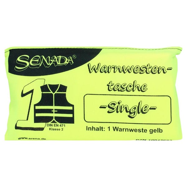 Senada Warnweste gelb Single Tasche 1 St