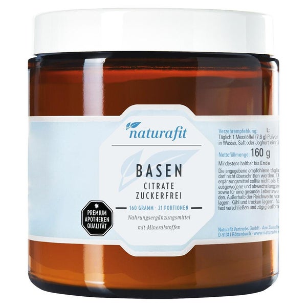 Naturafit Basencitrate Zuckerfrei Pulver 160 g