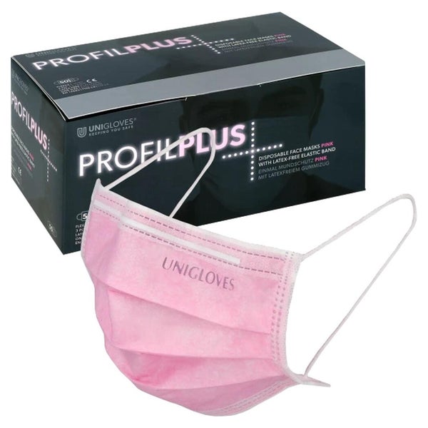 Mundschutz M.ohrbügel Latexfrei pink 50 St