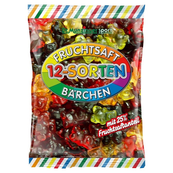 Dr.munzinger Fruchtsaftbärchen 12-sorten 450 g