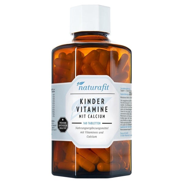 Naturafit Kindervitamine M.calcium Lutsc 160 St