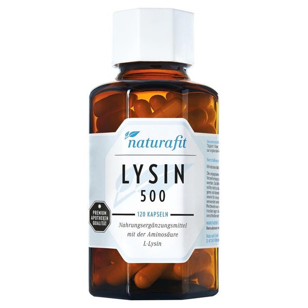 Naturafit Lysin 500 Kapseln 120 St