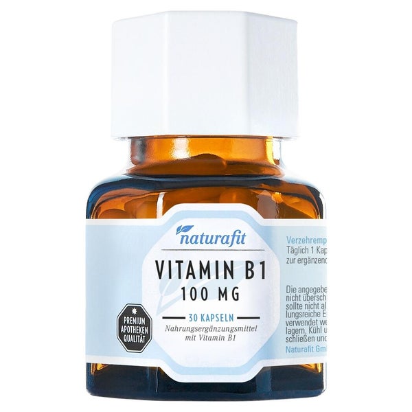 Naturafit Vitamin B1 100 mg Kapseln 30 St