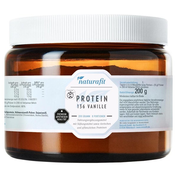 Naturafit Protein 136 Vanille Pulver 200 g