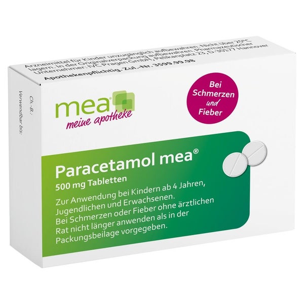 Paracetamol mea 500 mg Tabletten 20 St