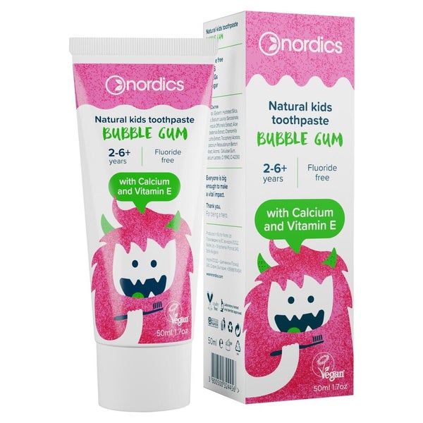 Zahnpasta Kids Bubble-gum ohne Fluor Nor 50 ml