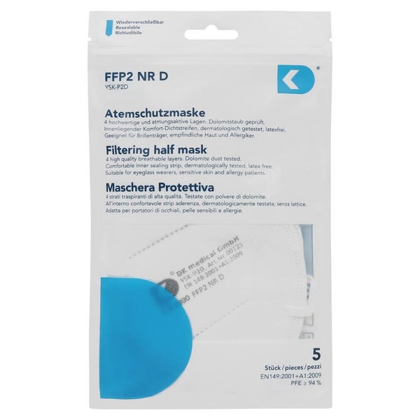 Atemschutzmaske 4-lag Ffp2 5 St