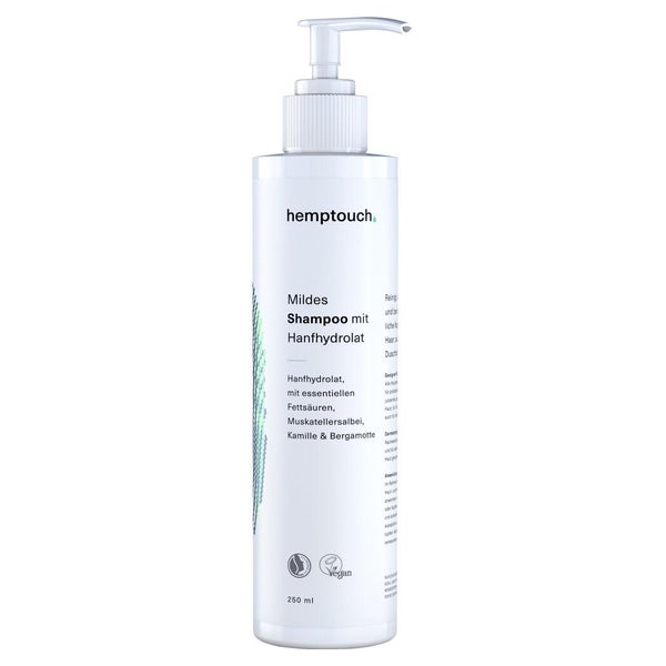 Hemptouch Mildes Shampoo mit Hanfhydrola 250 ml