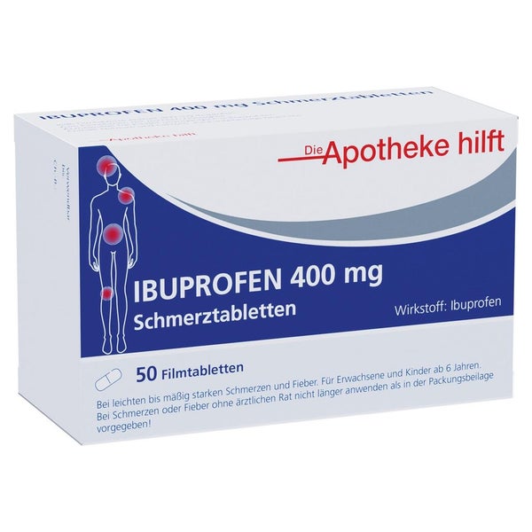 Ibuprofen 400 Mg Die Apotheke Hilft Filmtabletten 50 St