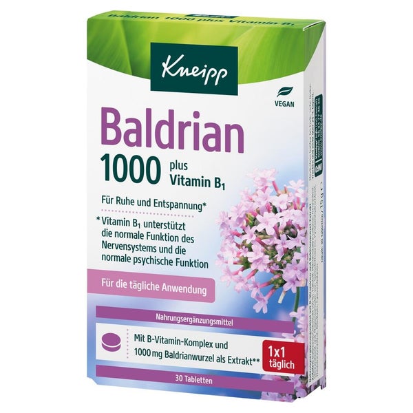 Kneipp Baldrian 1000 Mg Plus Vitamin B1 Tabletten 30 St