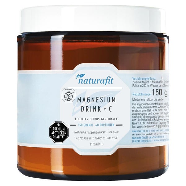 Naturafit Magnesium Drink+c Citrus Pulver 150 g