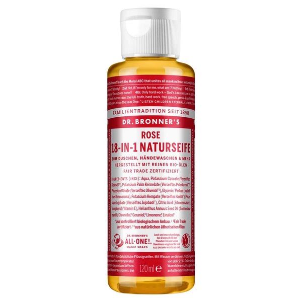 Dr.bronners 18in1 Naturseife flüssig Ros 120 ml