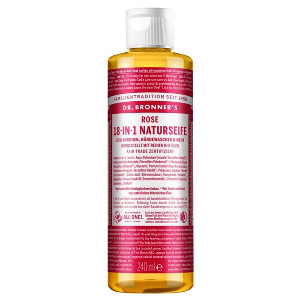 Dr.bronners 18in1 Naturseife flüssig Ros 240 ml