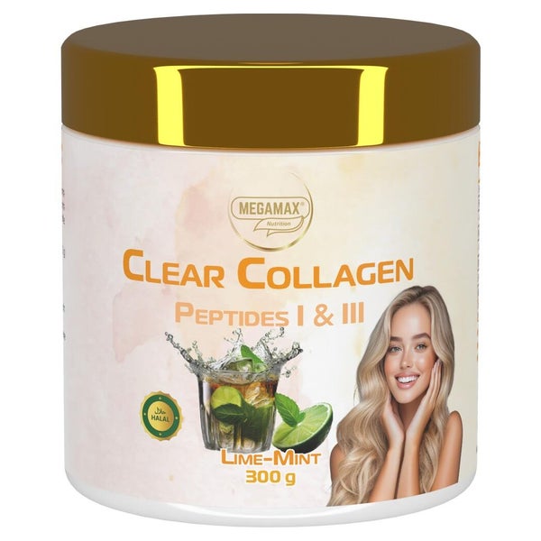 Collagen Clear Glow - Kollagen Peptide Lime-minze 300 g