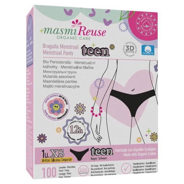 Bio PeriodenhÖschen Girls Gr.xs Biobaumwolle Masmi 1 St