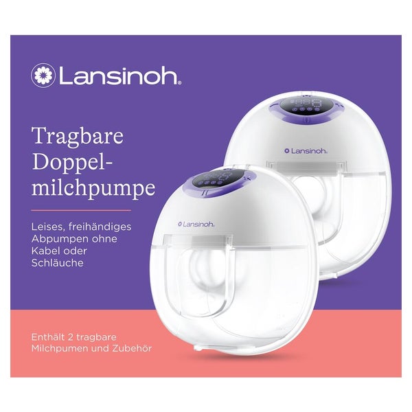 Lansinoh Tragbare Doppelmilchpumpe 1 St