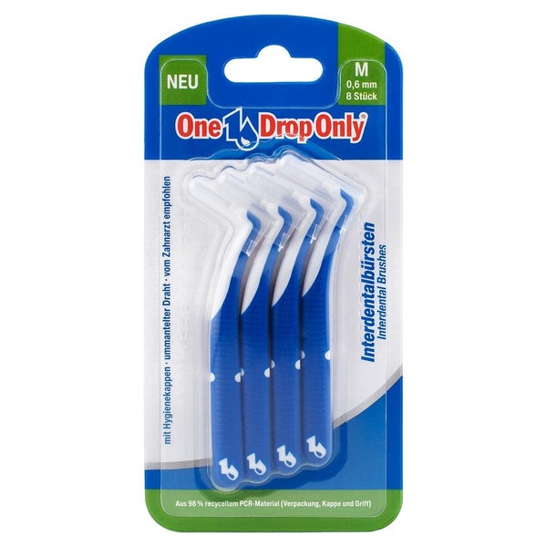 One Drop Only Interdentalbürsten M 0,6 Mm Blau 8 St