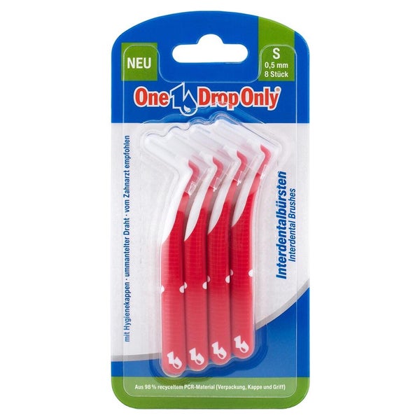 One Drop Only Interdentalbürsten S 0,5 Mm Rot 8 St