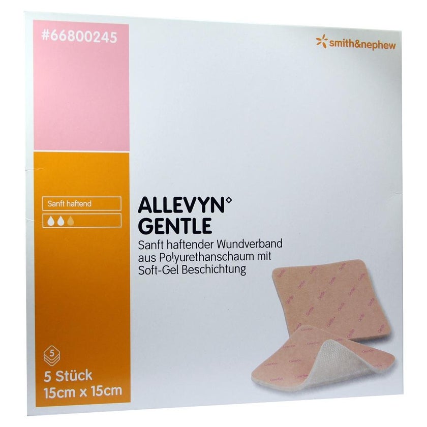 Allevyn Gentle 15x15 cm Schaumverband 5 St