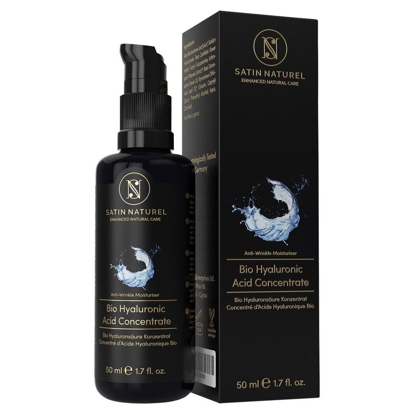 Satin Naturel Bio Hyaluron Serum Hochdosiert Vegan 50 ml