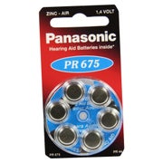 Batterien F.hörgeräte Panasonic PR675 6 St