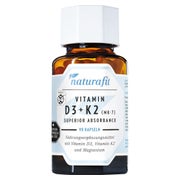 Naturafit Vitamin D3+k2 MK-7 superior ab 90 St