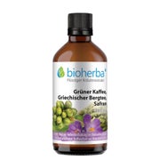 Bioherba Grüner Kaffee Griechischer Bergtee Safran Tropfen Tinktur 100 ml