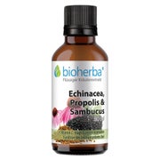 Bioherba Echinacea Propolis und Sambucus Tropfen Tinktur 50 ml