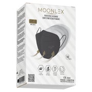 Moonlex Ffp2 Maske Ce2890 Einzeln Foliert Schwarz 10 St
