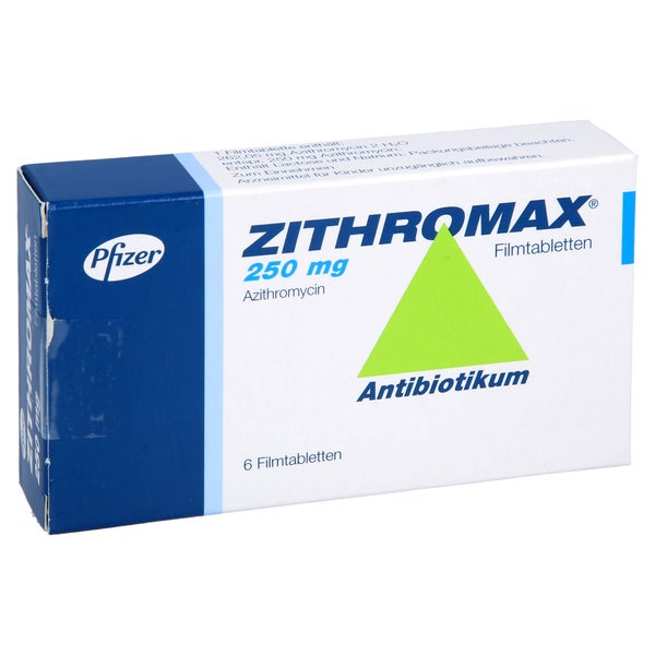 Zithromax 250 mg Filmtabletten 6 St