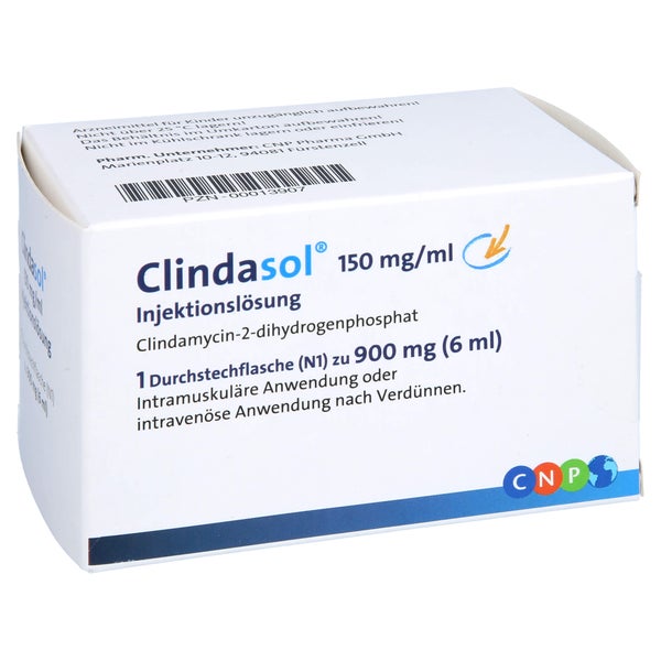 Clindasol 150 mg/ml Durchstechflasche 900mg 6ml 6 ml