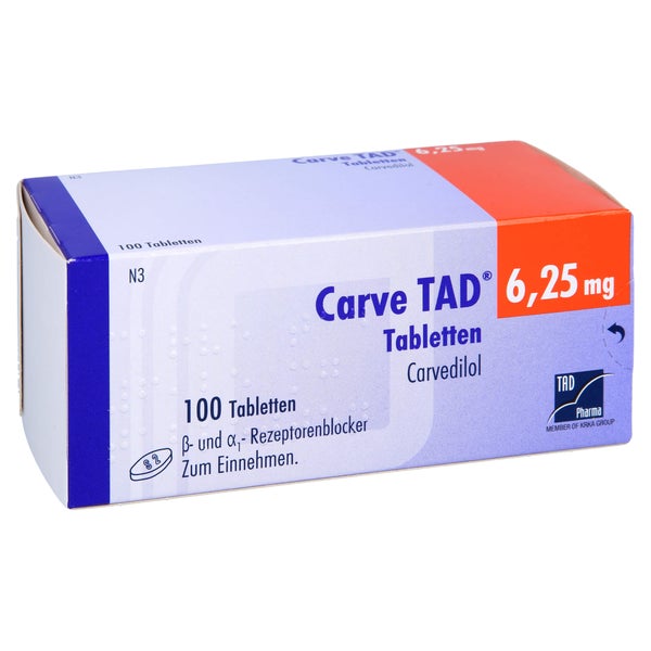 Carve TAD 6,25 mg Tabletten 100 St