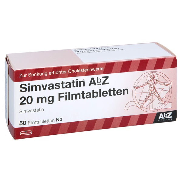 Simvastatin AbZ 20 mg Filmtabletten 50 St