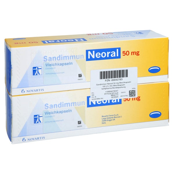 Sandimmun Neoral 50 mg Weichkapseln 100 St